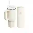 Termo Stanley Vaso Beige 40oz Duo Para Bebidas Frías Y Calientes