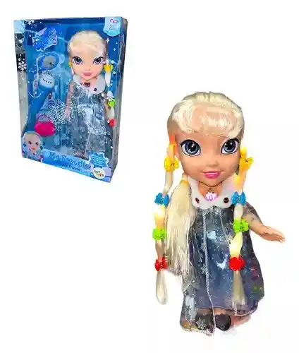 Muñeca Frozen Elsa Con Luces Y Sonido