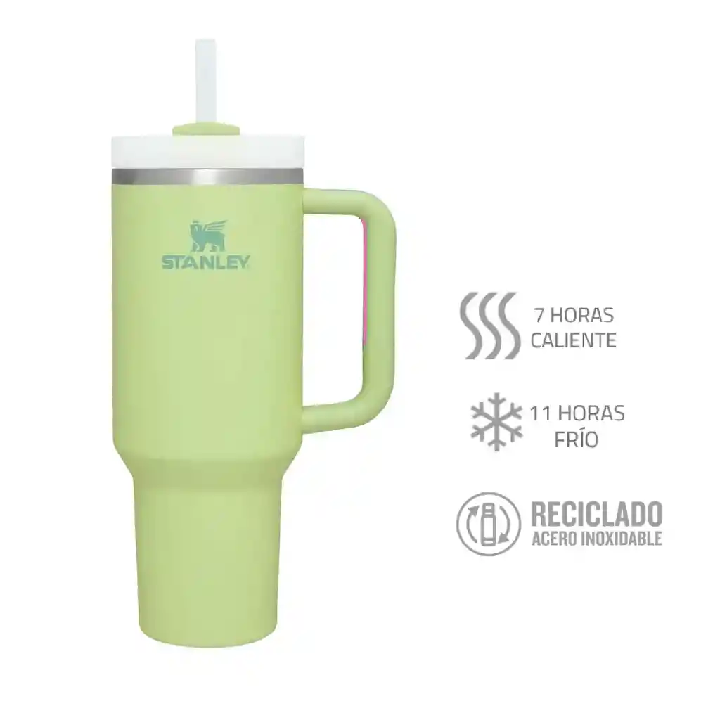 Termo Stanley Vaso Verde 40oz Duo Para Bebidas Frías Y Calientes