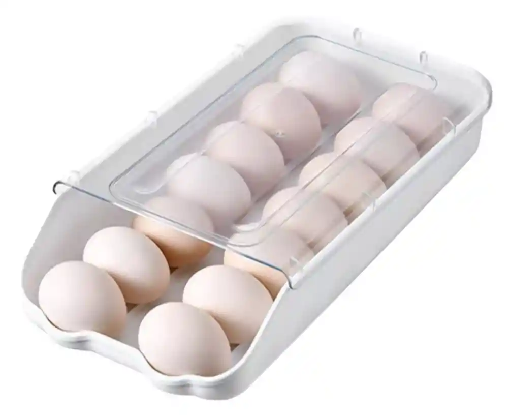 Organizador De Huevos Soporte De Cocina Estante Transparente