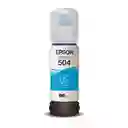 Tinta 504 Epson Para Impresora L4150 L4160 L6191 L6171 Color Cian