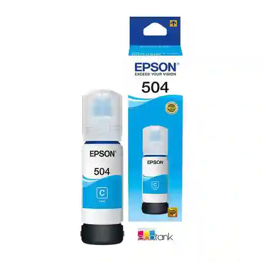 Tinta 504 Epson Para Impresora L4150 L4160 L6191 L6171 Color Cian