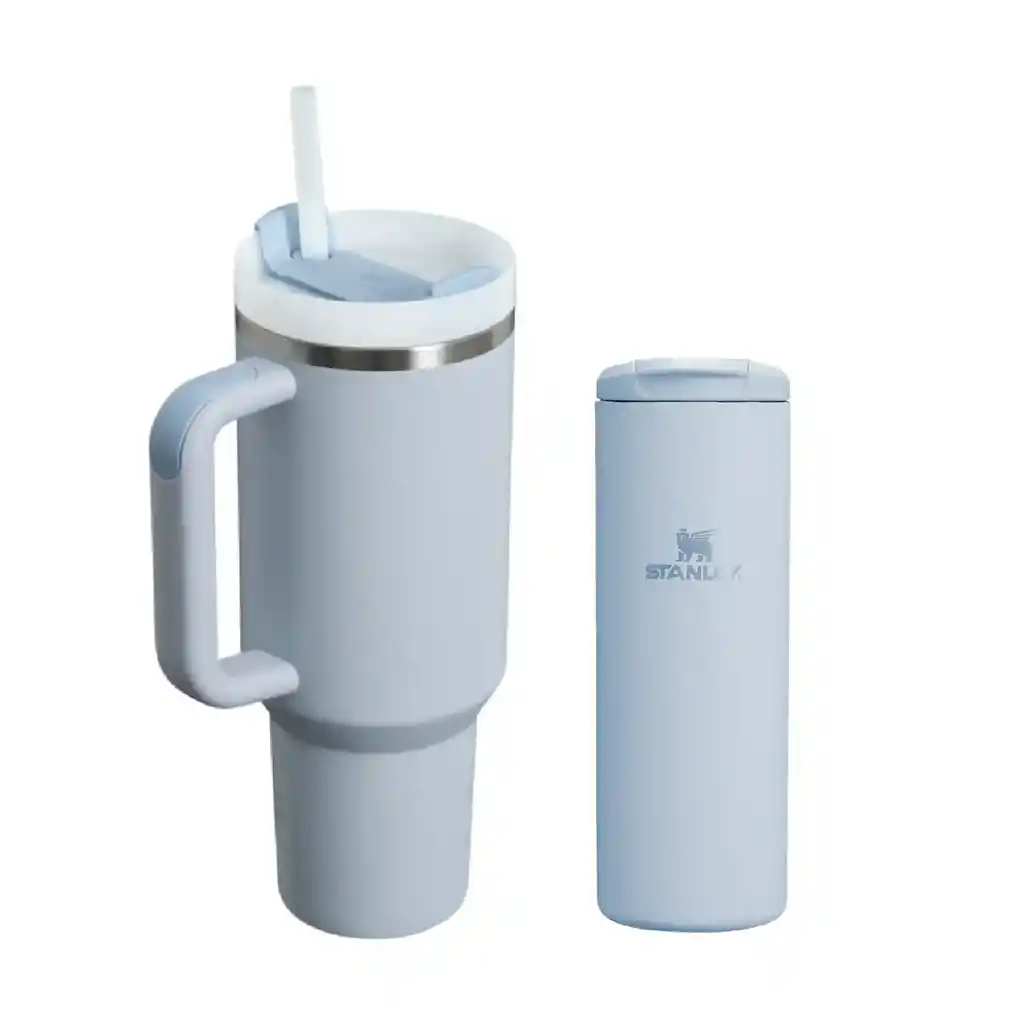 Termo Stanley Vaso Azul 40oz Duo Para Bebidas Frías Y Calientes