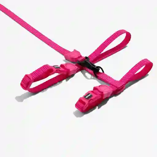 Pink Led Harness +leash Set