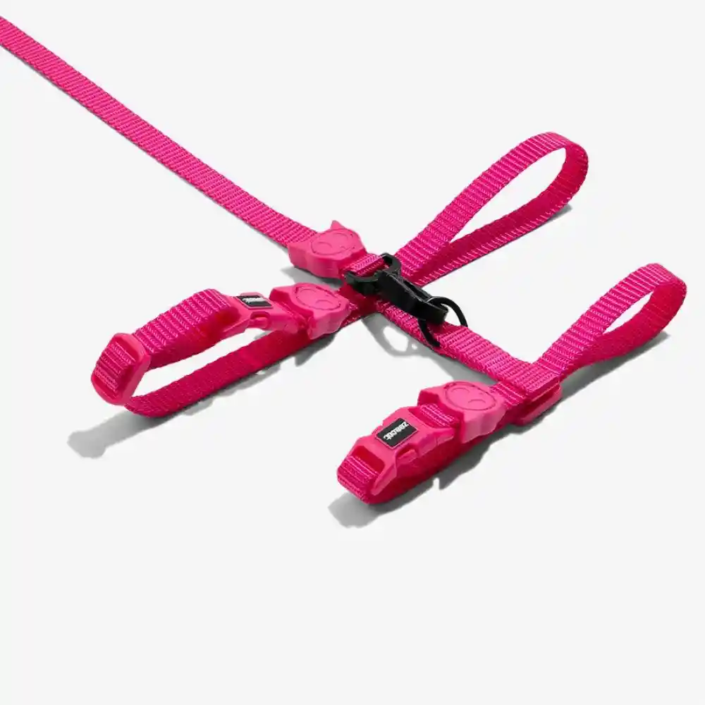 Pink Led Harness +leash Set