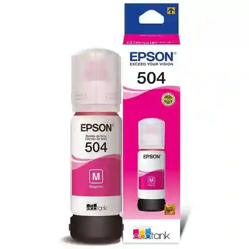 Tinta 504 Epson Para Impresora L4150 L4160 L6191 L6171 Color Magenta