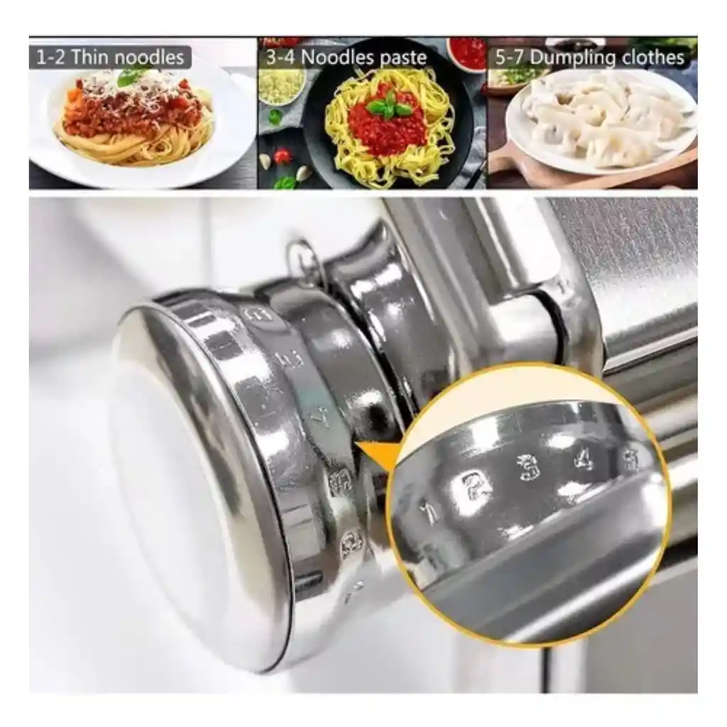 Máquina Inoxidable Para Hacer Pasta 3 En 1