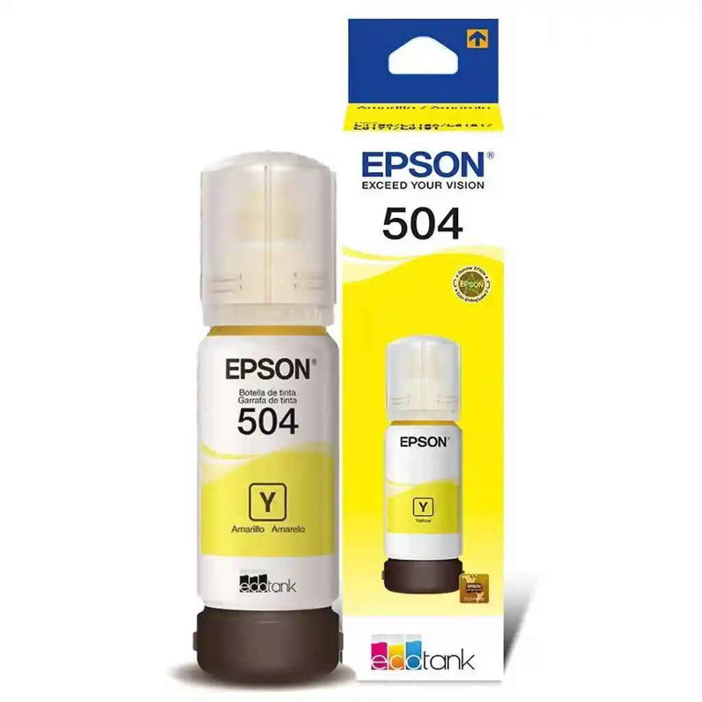 Tinta 504 Epson Para Impresora L4150 L4160 L6191 L6171 Color Amarillo