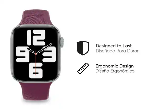 Nco Correa Activeloop en Silicona Para Apple Watch Rojo 45 mm