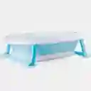 Bañera Plegable Para Bebés Con Termómetro Digital Azul