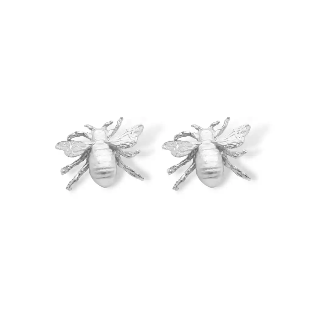 Aretes De Abeja Pequeña Silver