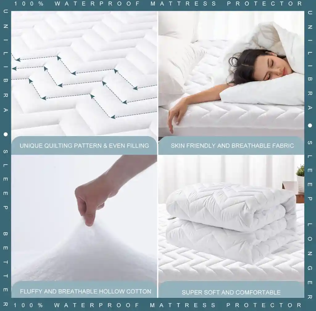 Protector Para Colchon Antifluidos Cama King 200*200+30cm