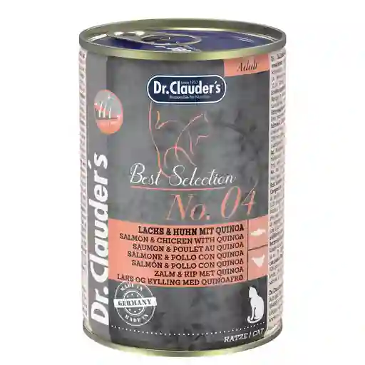 Comida Húmeda Para Gato Pollo Y Salmón Best Selection No. 04 400g