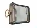 Estuche Para Samsung Galaxy Z Flip 6 Con Anillo Glass Clear / Negro