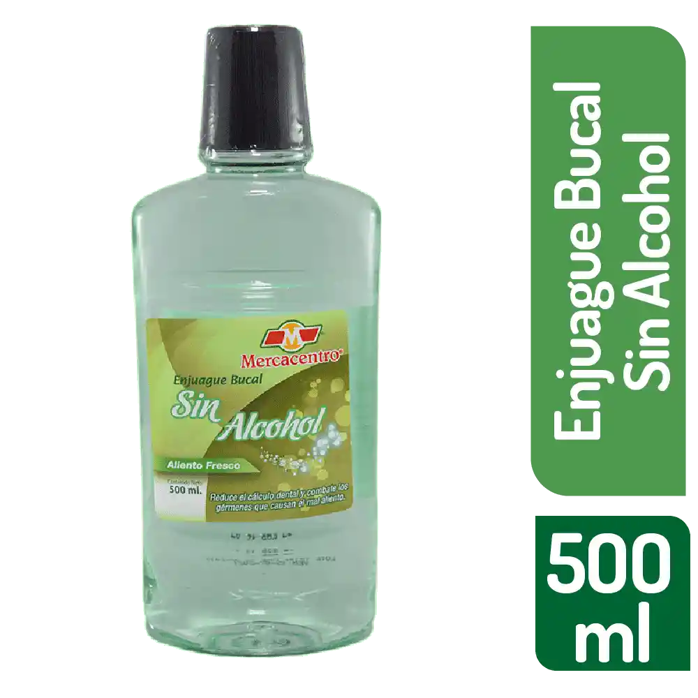 Enjuague Mercacentro Zero Alcohol 500 Ml