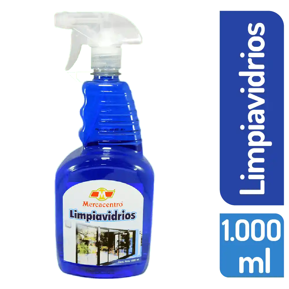 Limpiavidrios Mercacentro Azul 1000 Ml