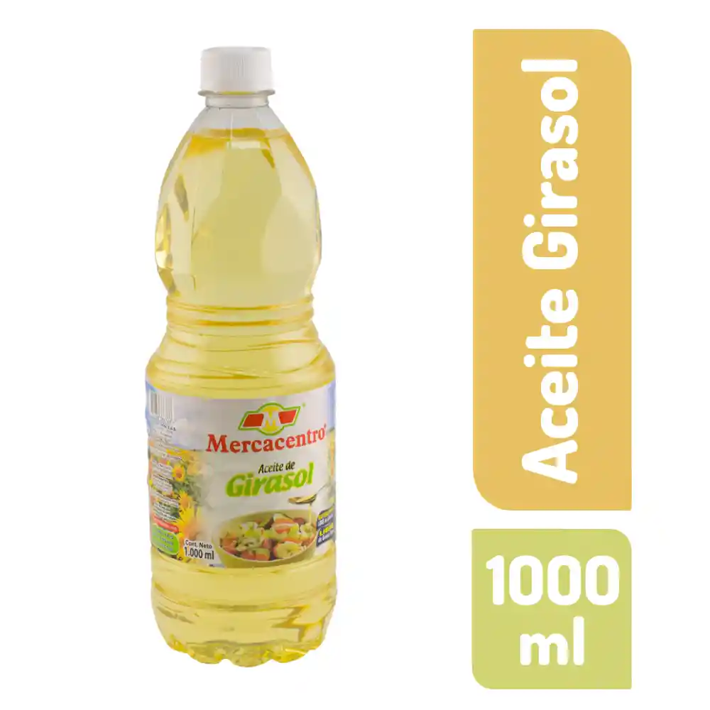 Aceite Mercacentro 1000 Ml Girasol