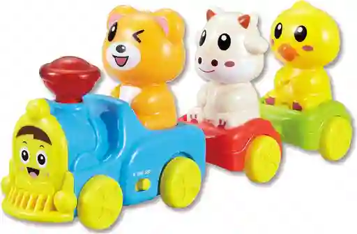 Juguete Interactivo Tren Con Animales Y Sonidos Para Bebés