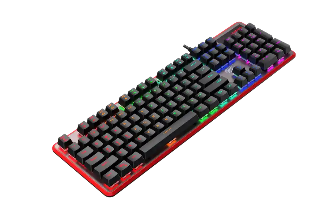 Teclado Gamer Mecanico Usb Rgb Havit Kb870l - Tamaño 100%