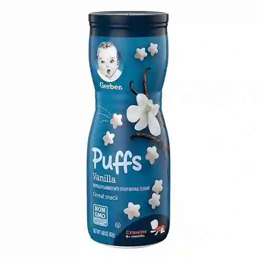 Gerber Galletas Puff Snack Para Bebe Varios Sabores 8m+ Vainilla