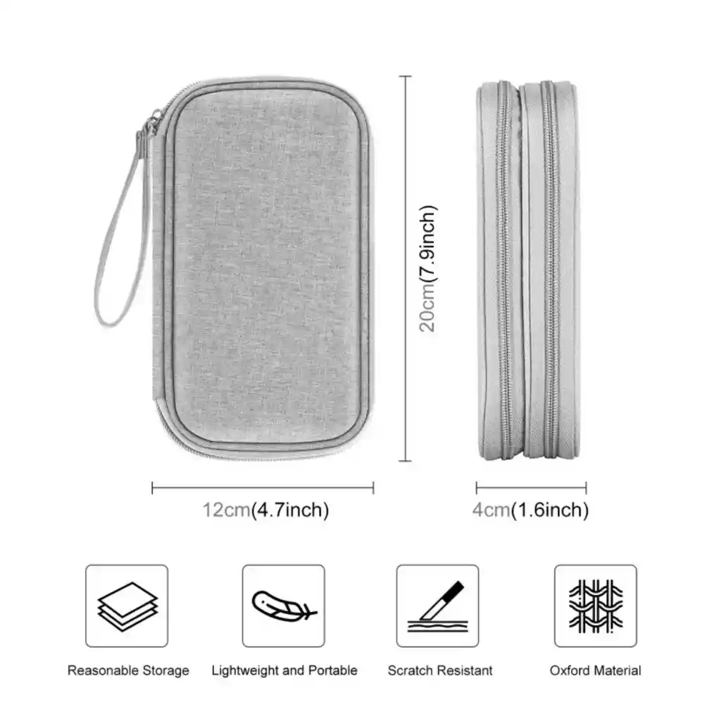 Estuche Organizador De Cables Funda Celular Cargador Premium