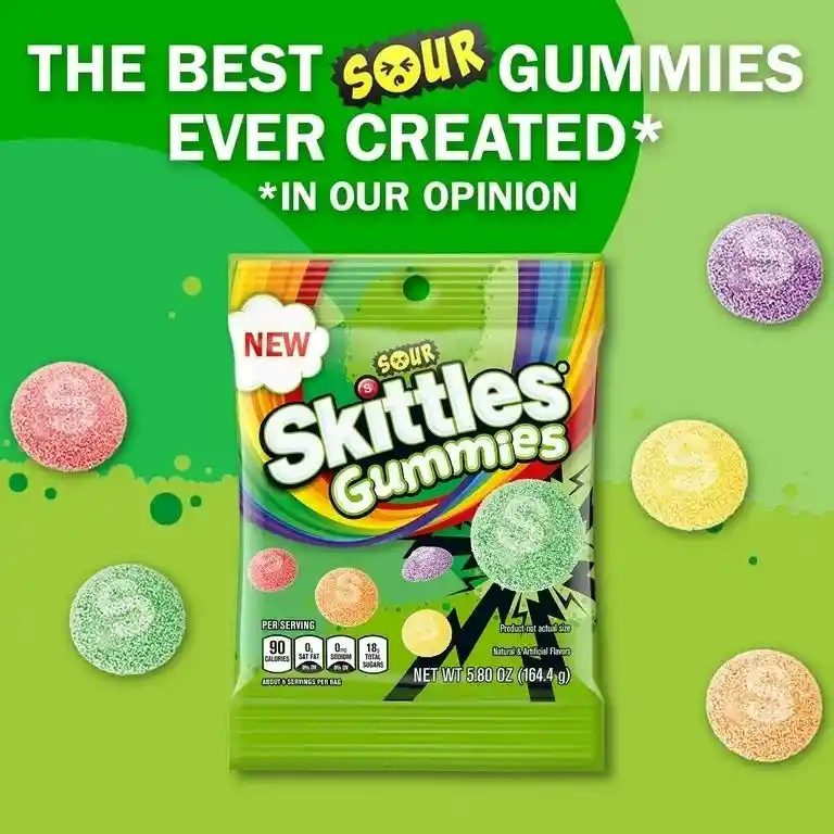 Gomitas Skittles Sour 164g