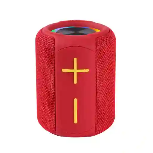 Parlante Inalambrico Bluetooth Movisun Bomb Con Luz Rgb Con Protección Ipx6 Color Rojo