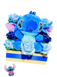 Regalo Especial Rosas Y Stich - Feliz Dìa - Feliz Cumpleaños - Grado