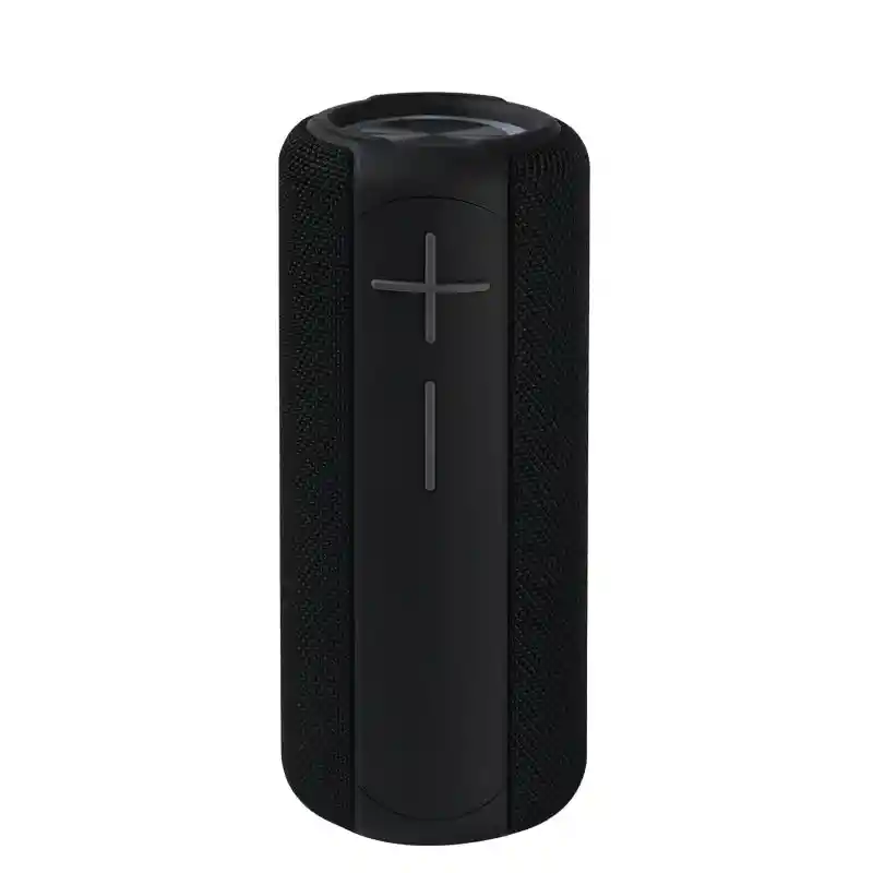 Parlante Inalambrico Bluetooth Movisun Tower Luz Rgb Con Protección Ipx6 Color Negro