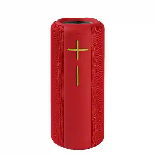 Parlante Inalambrico Bluetooth Movisun Tower Luz Rgb Con Protección Ipx6 Color Rojo