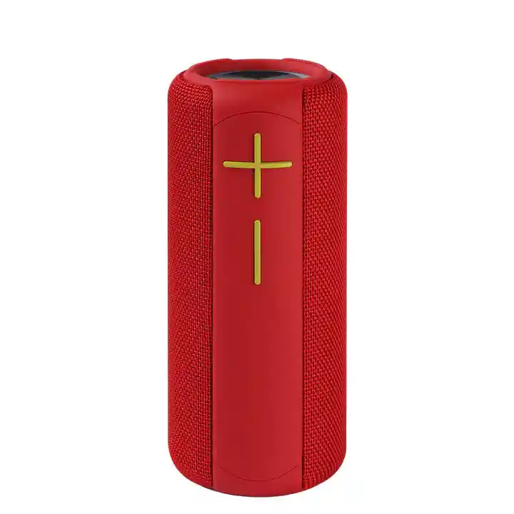 Parlante Inalambrico Bluetooth Movisun Tower Luz Rgb Con Protección Ipx6 Color Rojo