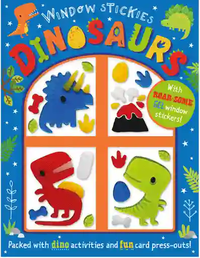 Libro Educativo De Actividades Con Stickers De Dinosaurios Para Niños