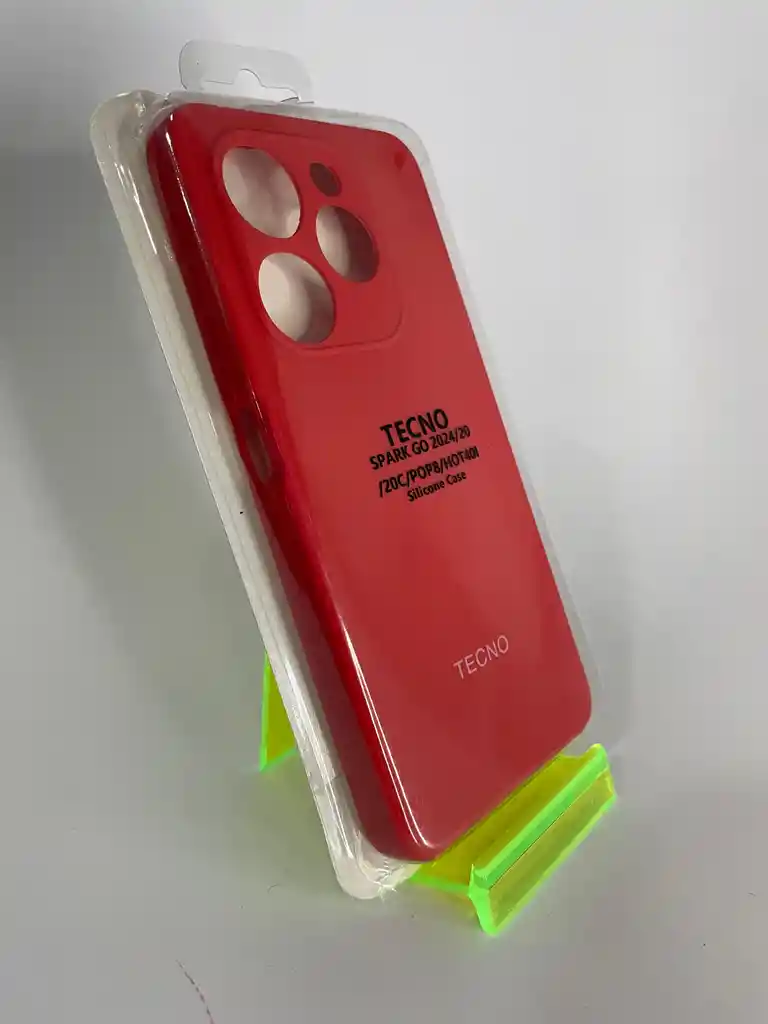 Silicon Case Tecno Spark 20/20c/hot40i/rojo