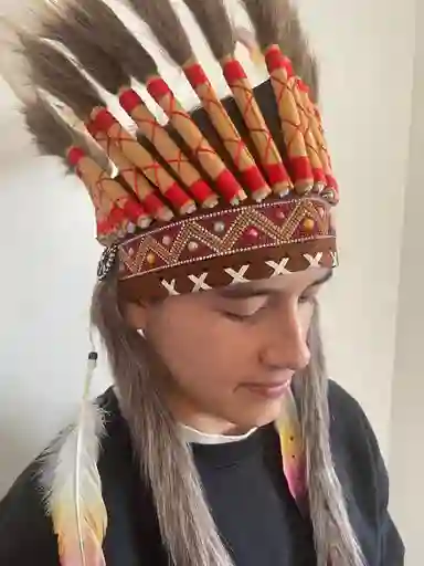 Sombrero De Plumas Indio