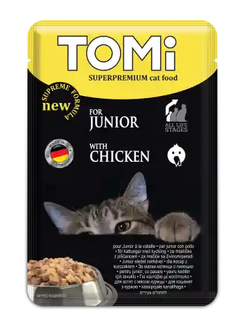 Alimento Humedo Para Gato Superpremium Tomi 100 Gr Con Pollo Para Gatitos