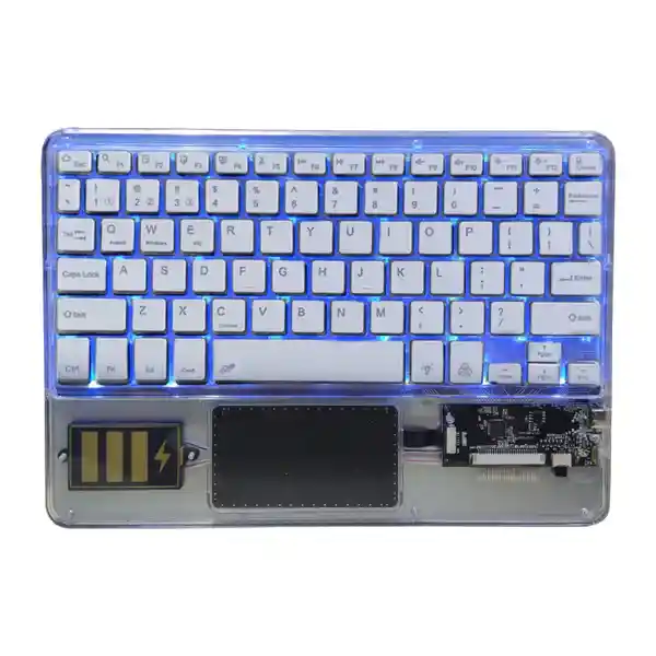 Teclado Touchpad Bluetooth Rgb Recargable