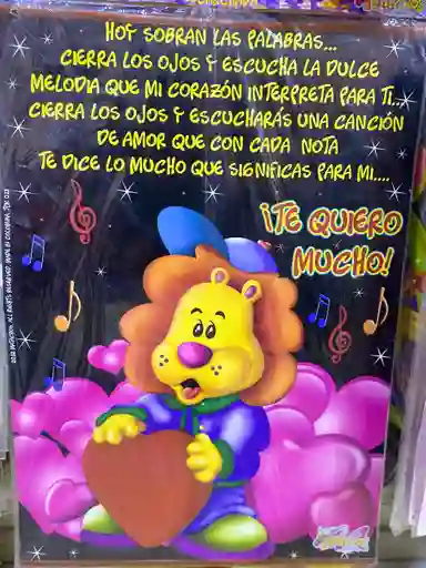 Tarjeta Te Quiero Larga