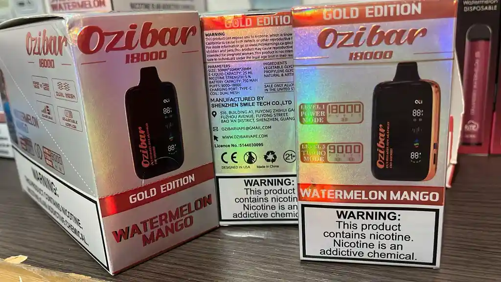 Vaper Ozi Bar 18.000 Puffs Watermelon Mango