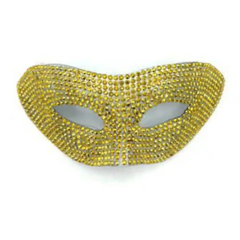 Antifaz Brillante Dorado Halloween