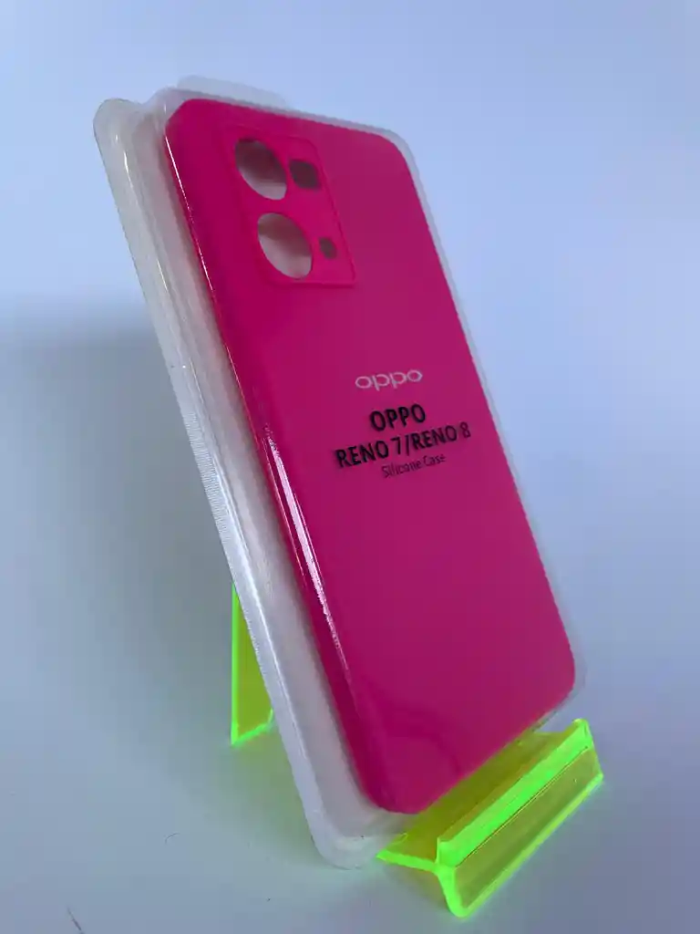 Silicon Case Oppo Reno 7/reno 8/fucsia