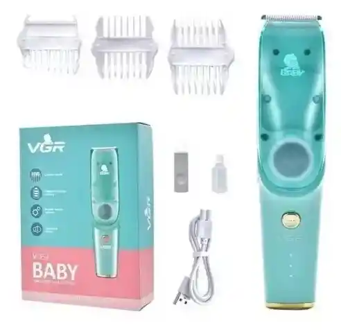 Maquina Corta Pelo Bebé Vgr V-151 Patillera Ultra Silenciosa