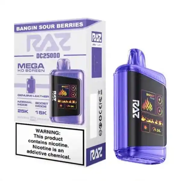 Raz Dc 25.000 Puffs, Bangin Sour Berries 5%