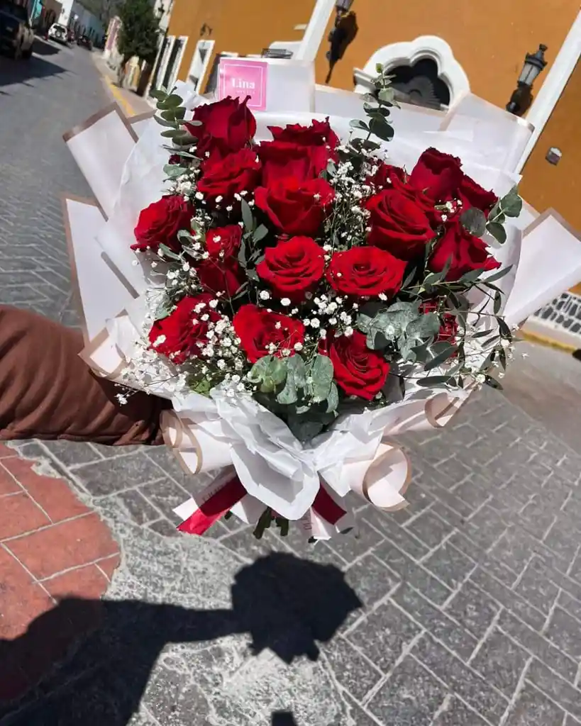 Ramo De 24 Rosas Rojas: Pasión Y Amor ❤️🌹