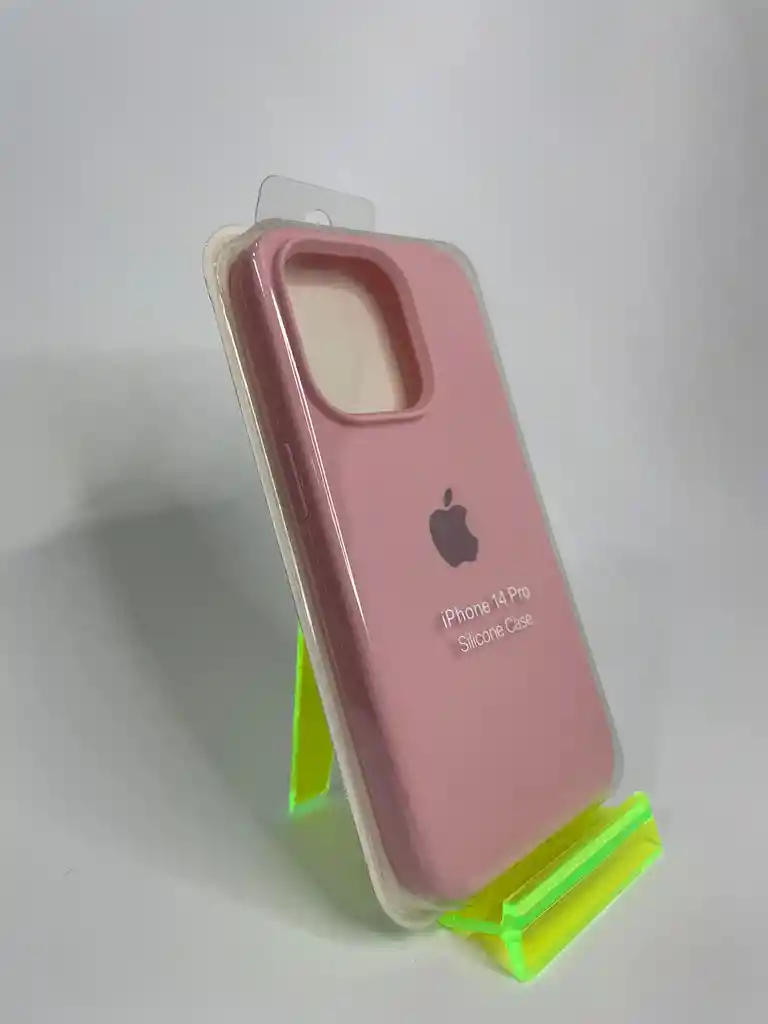 Silicon Case Iphone 14 Pro Rosado
