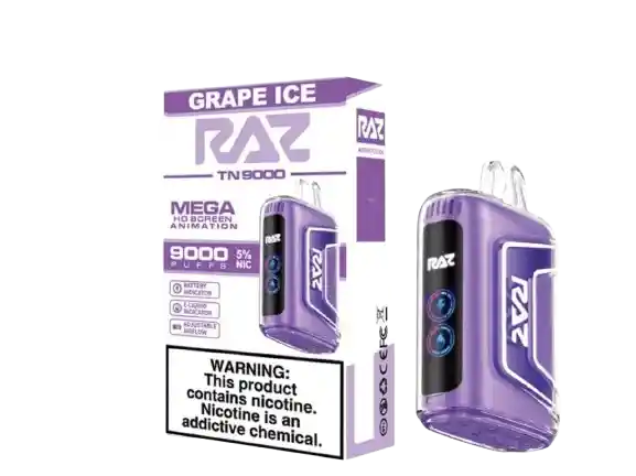 Raz Tn 9.000, Grape Ice 5%