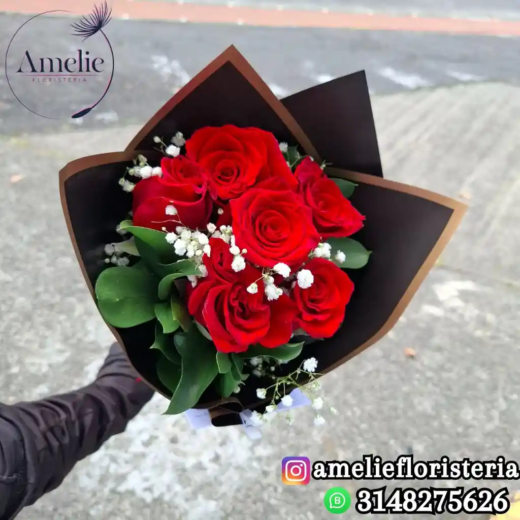 Bouquet De 6 Rosas