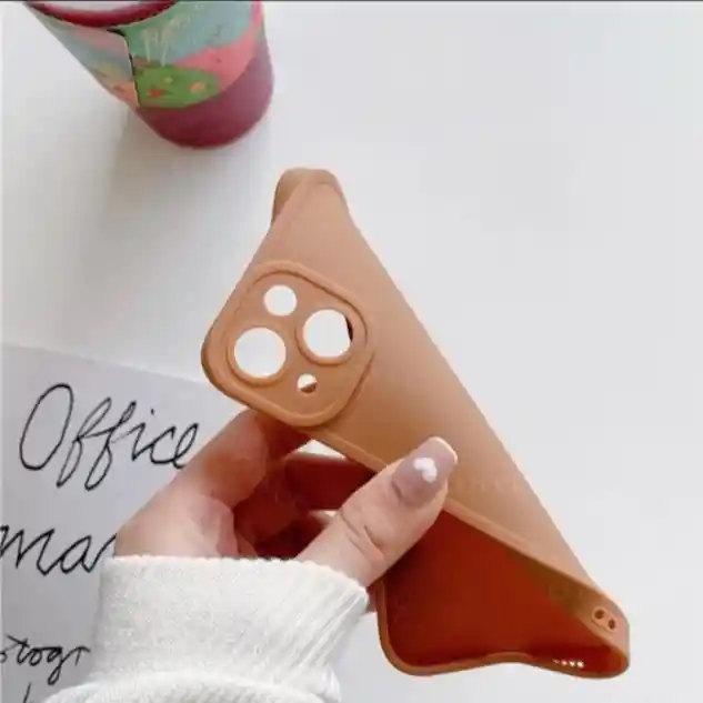 Carcasa O Funda Para Celular Iphone X Marron De Silicona