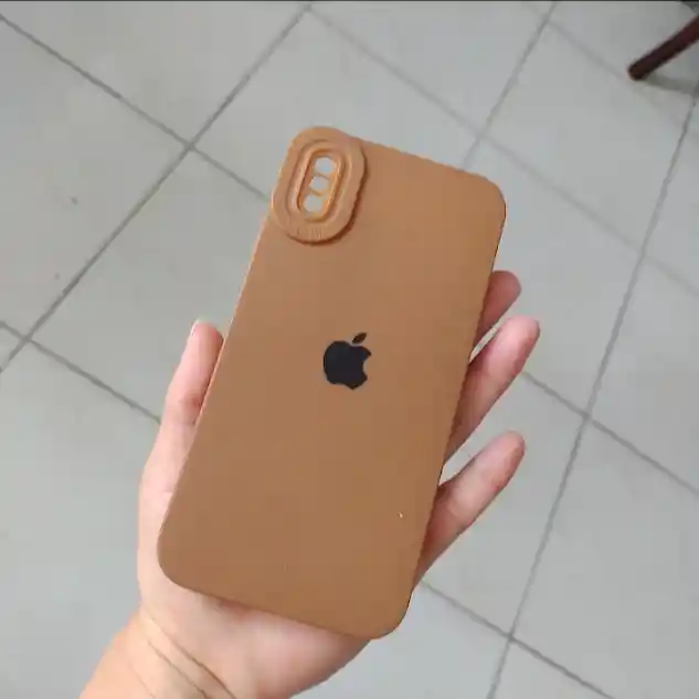 Carcasa O Funda Para Celular Iphone X Marron De Silicona