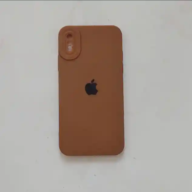 Carcasa O Funda Para Celular Iphone X Marron De Silicona