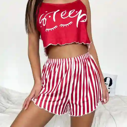 Conjunto De Pijama Estampada